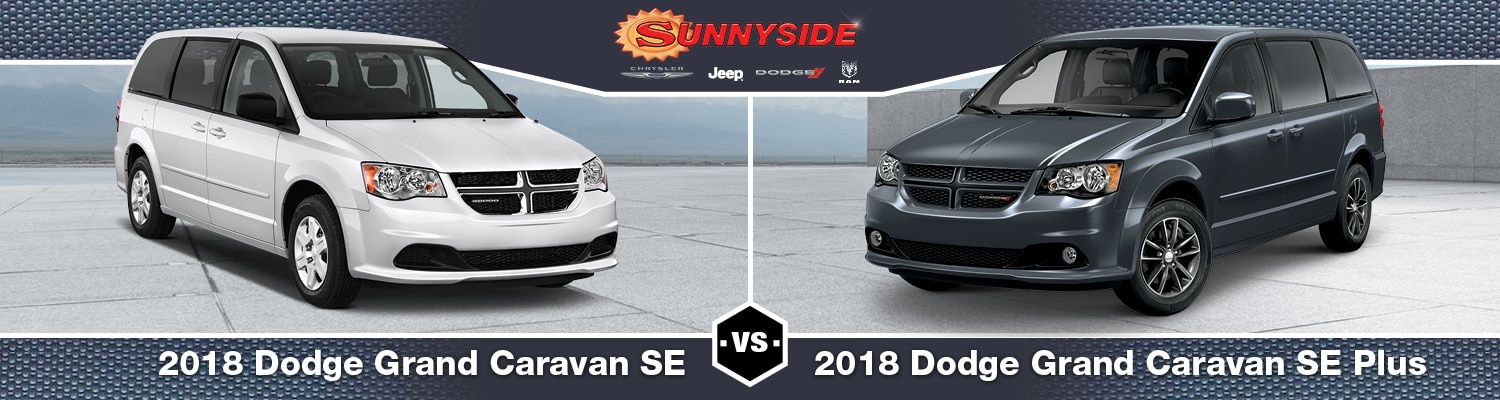 2018 dodge grand caravan se vs se plus difference