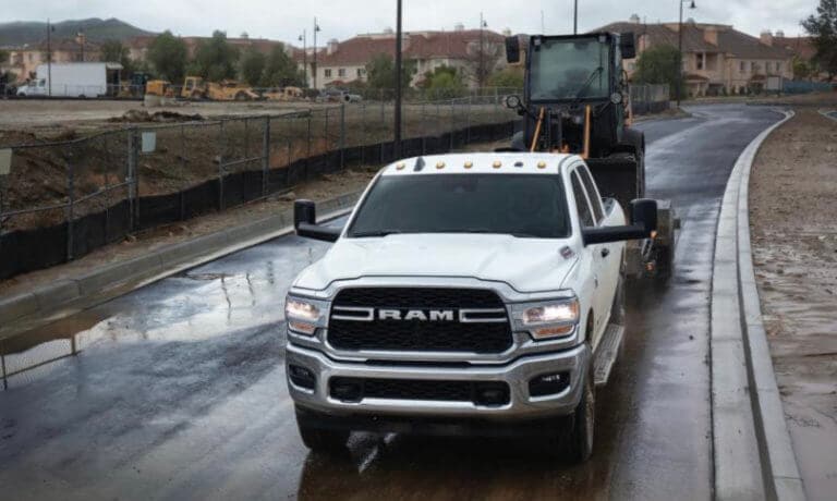 2022 Ram 2500 HD exterior towing on a construction site