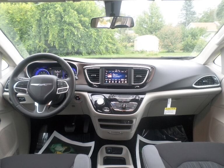 2020 Chrysler Voyager front dashboard view available at Sunnyside CDJR