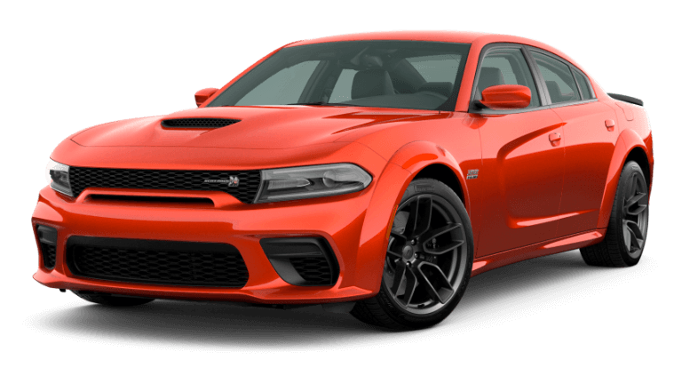 Dodge Charger Scat Pack Widebody in Go Mango exterior