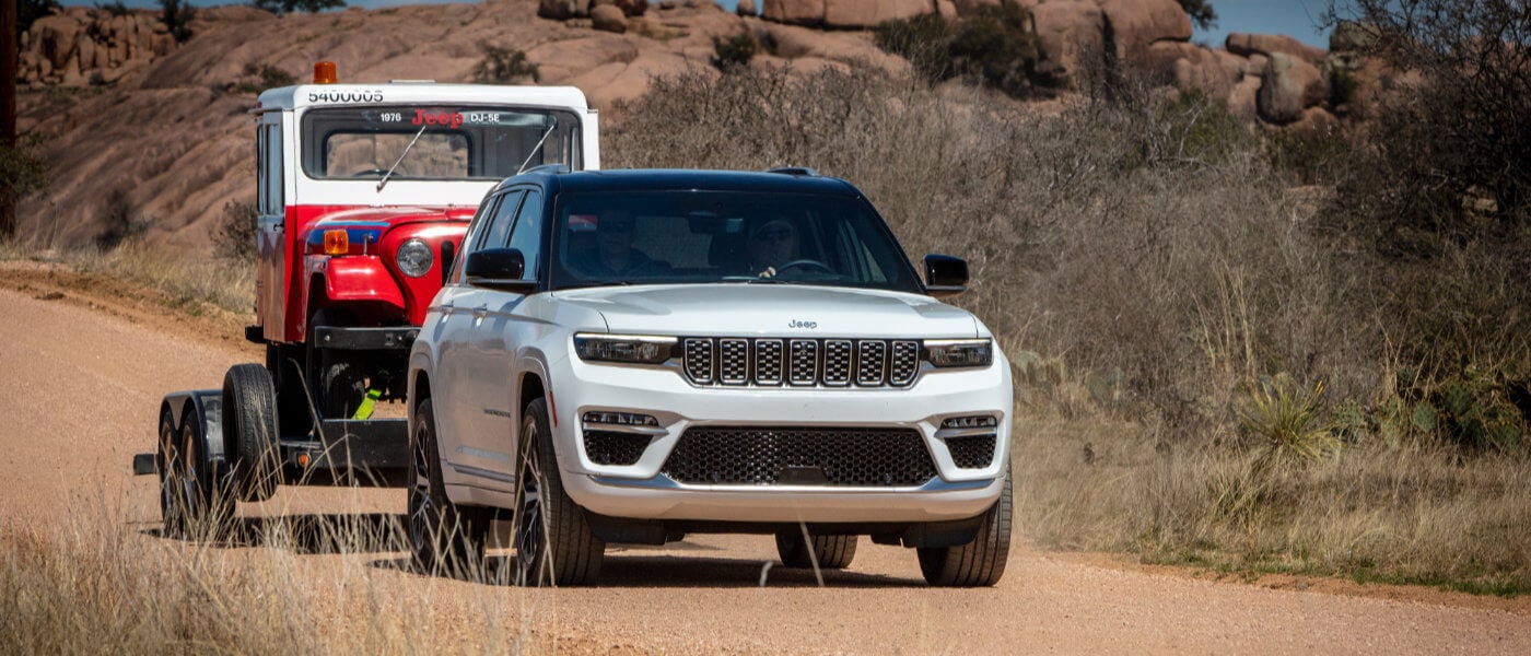 2025 Jeep Grand Cherokee towing another Jeep