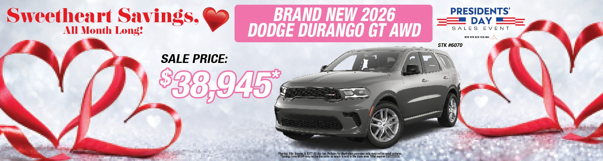 2026 Dodge Durango GT Offer | Sunnyside CDJR