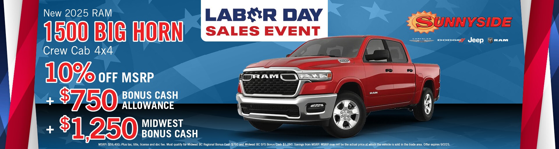 New 2025 Ram 1500 Offer | Sunnyside CDJR