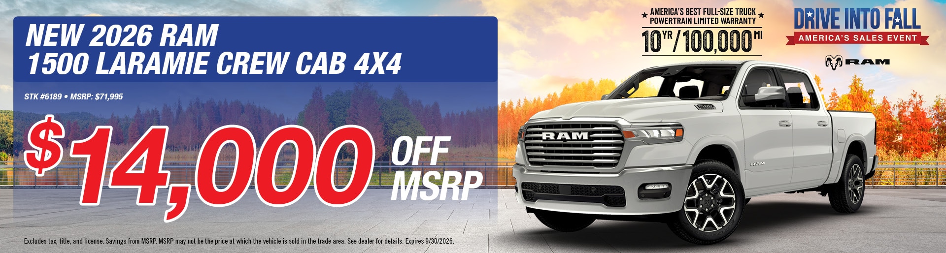 2026 Ram 1500 Crew Cab Rebel | Sunnyside CDJR
