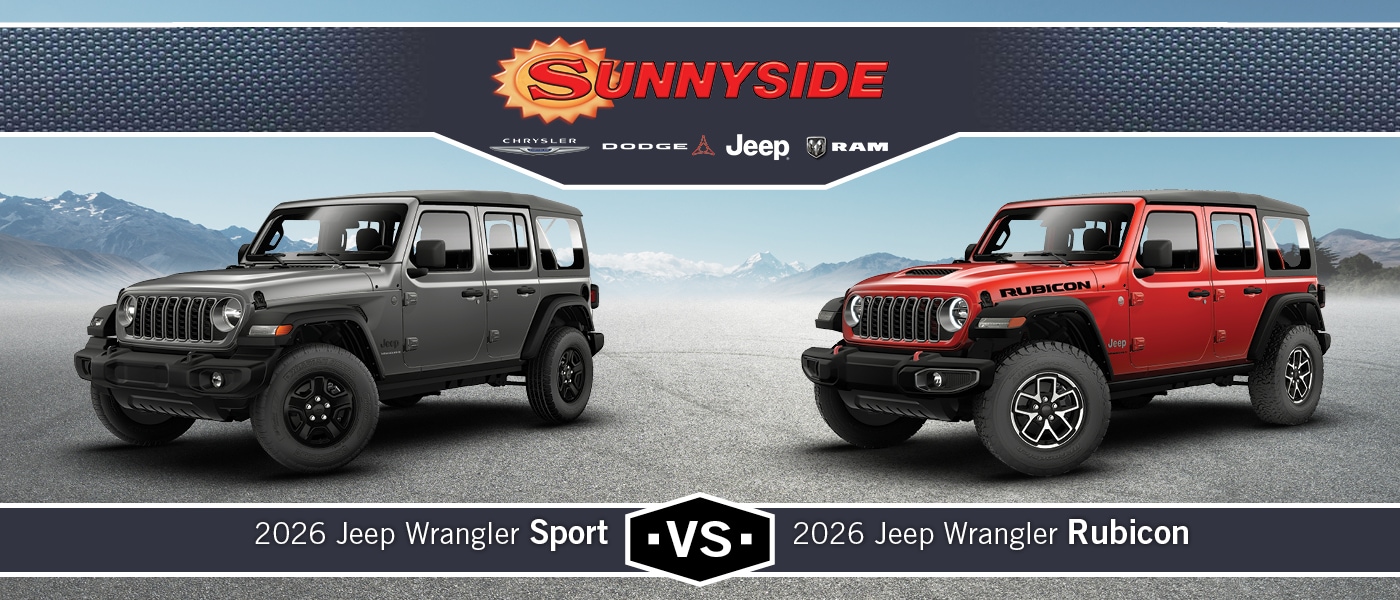 2026 Jeep Wrangler Sport vs. Rubicon
