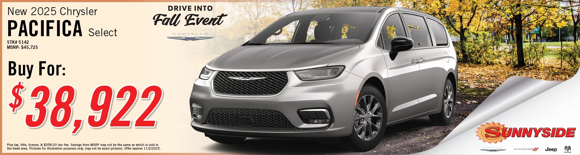 2025 Chrysler Pacifica Offer | Sunnyside CDJR