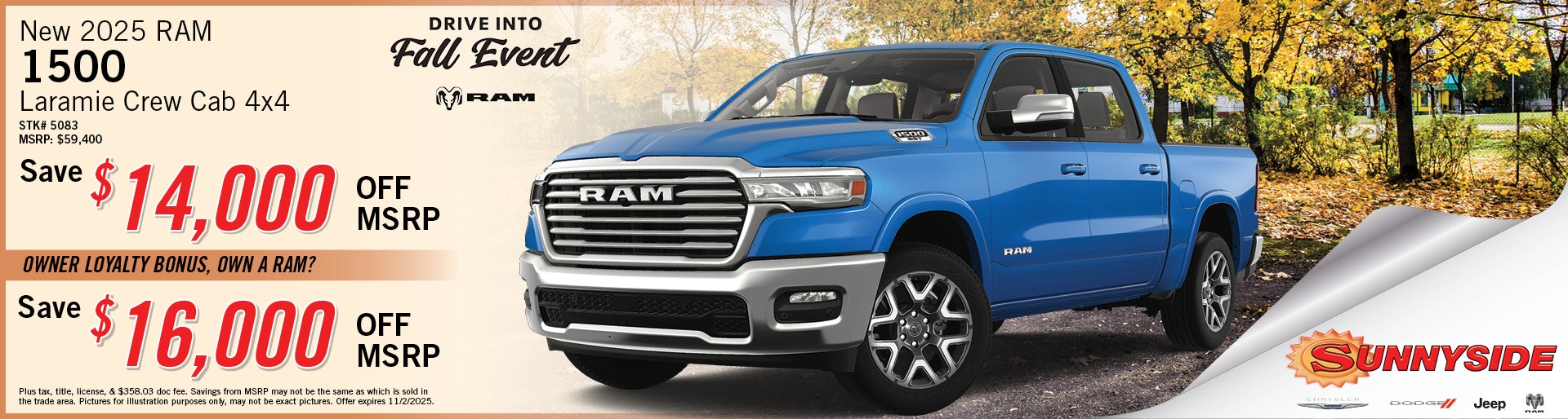 New 2025 Ram 1500 Offer | Sunnyside CDJR