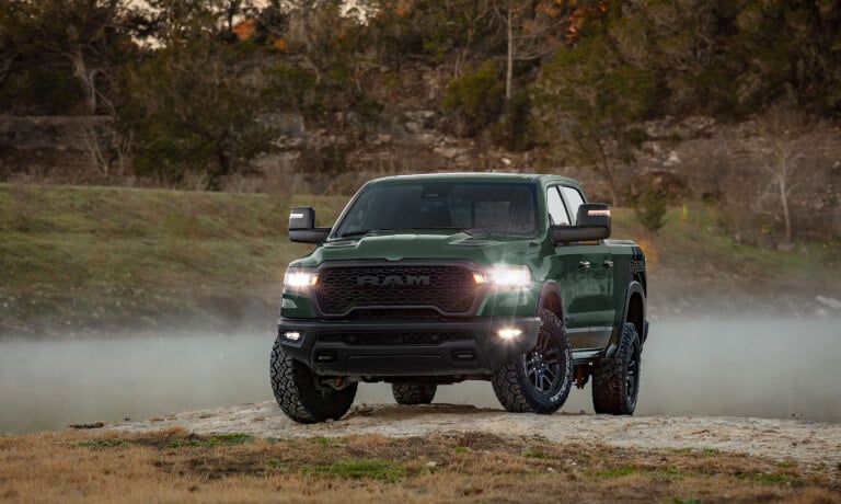 2026 Ram 1500 parked by a foggy stream