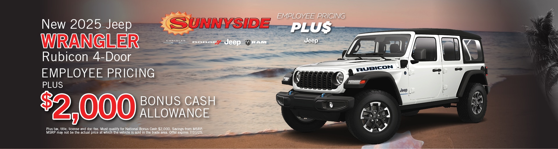 2025 Jeep Wrangler Offer | Sunnyside CDJR