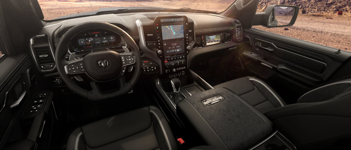 2025 Ram 1500 dashboard with map