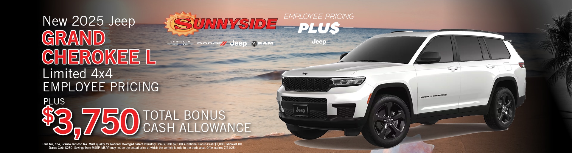 New 2025 Jeep Grand Cherokee L Offer | Sunnyside CDJR