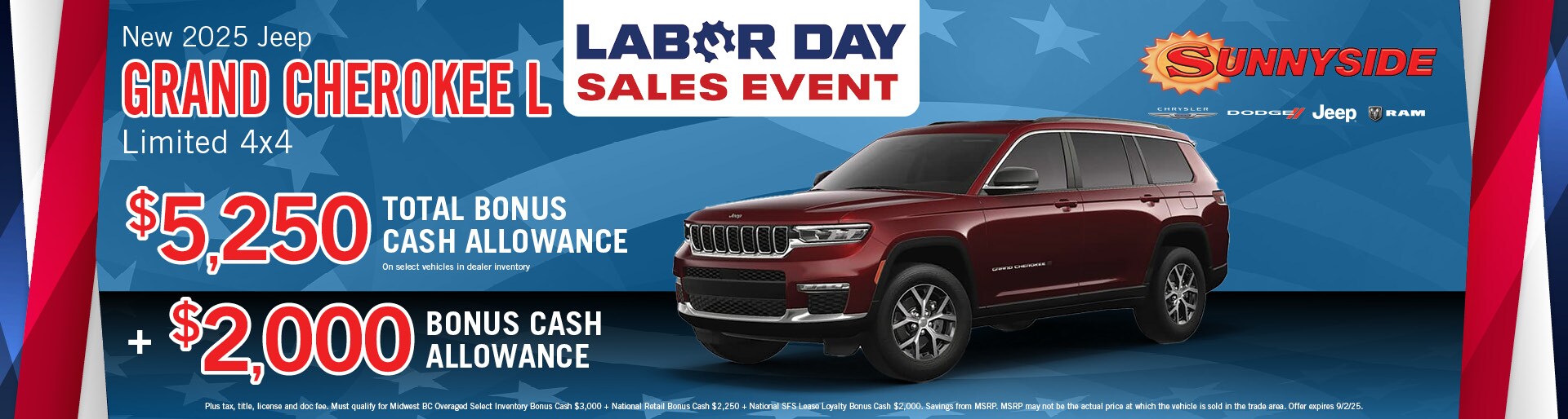 New 2025 Jeep Grand Cherokee L Offer | Sunnyside CDJR