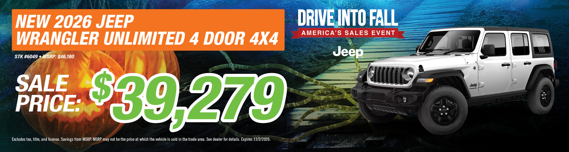 New 2026 Jeep Wrangler 4 Door Offer | Sunnyside CDJR