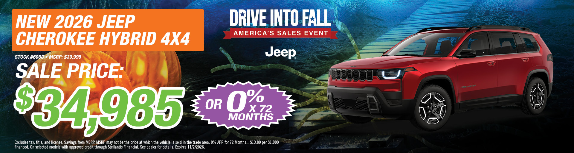 New 2026 Jeep Cherokee Hybrid Offer | Sunnyside CDJR