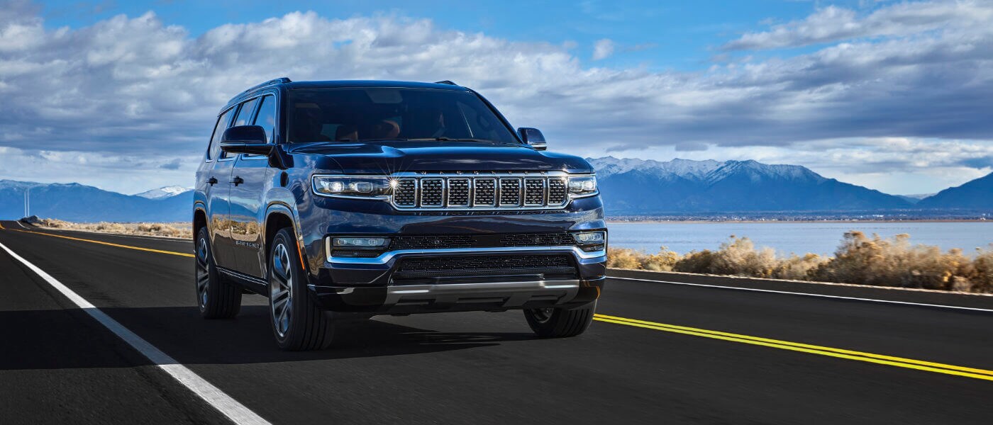 2024 Wagoneer driving on a coastal road
