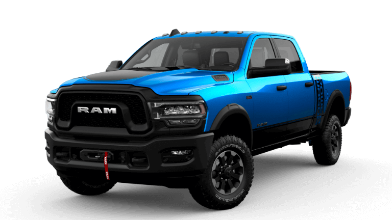 2022 Ram 2500 Power Wagon in Hydro Blue and Diamond Black exterior