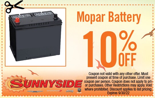 Mopar Battery 10% Off