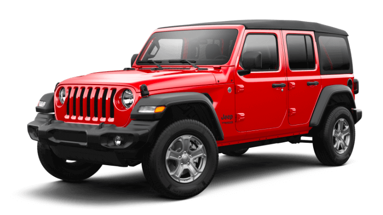 Jeep Wrangler in Red exterior