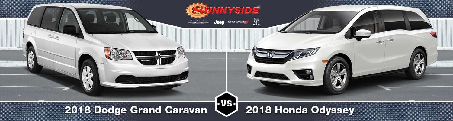 2018 dodge grand caravan vs honda odyssey