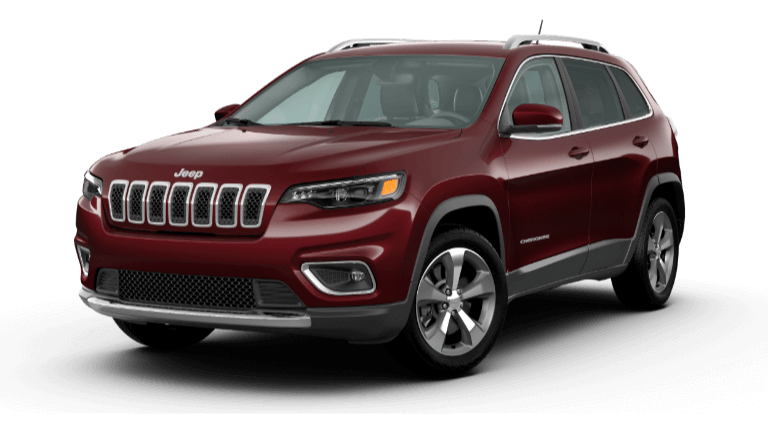 2022 Jeep Cherokee Limited in velvet red exterior