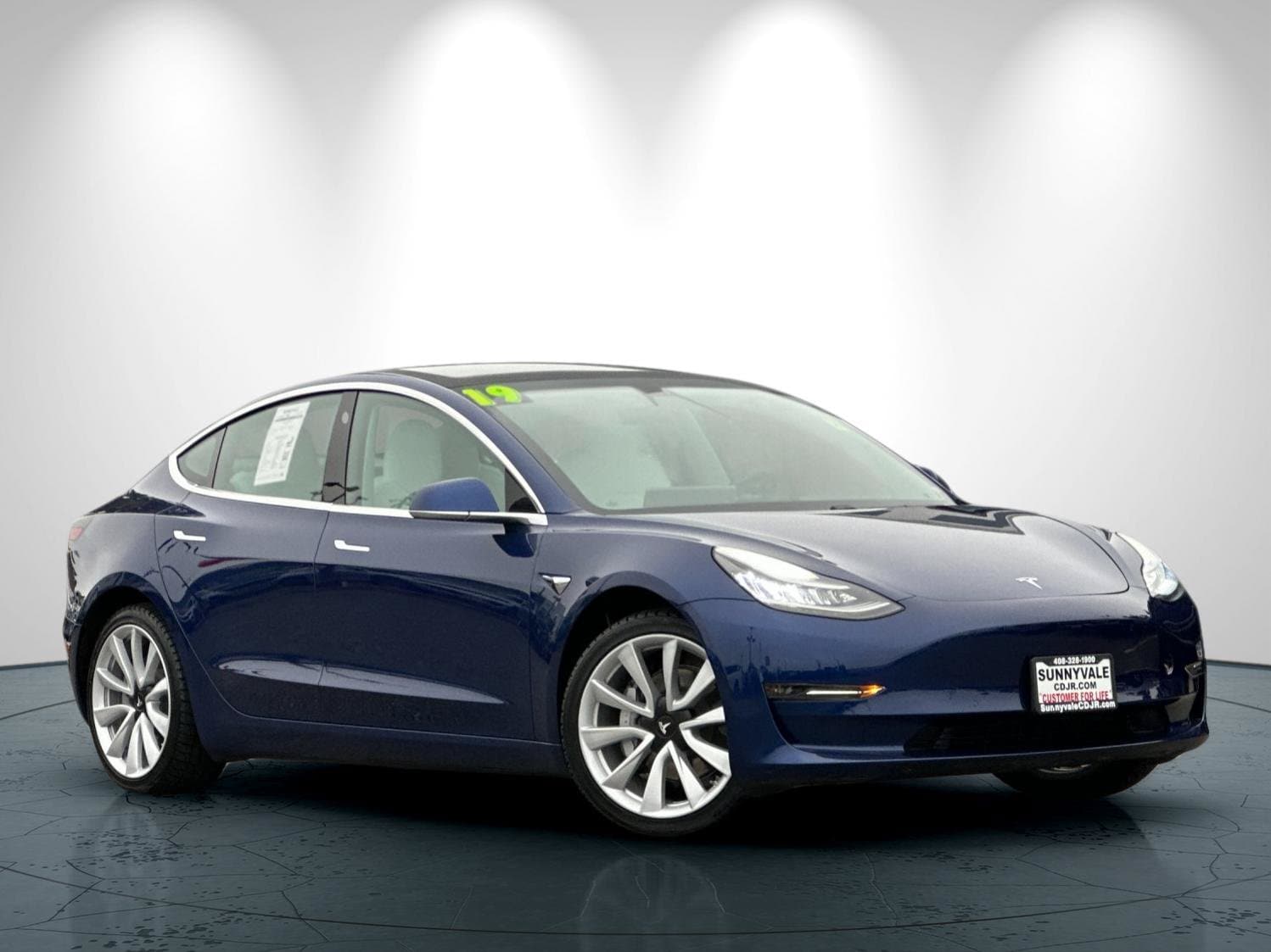 Used 2019 Tesla Model 3 Long Range with VIN 5YJ3E1EB7KF497924 for sale in Sunnyvale, CA