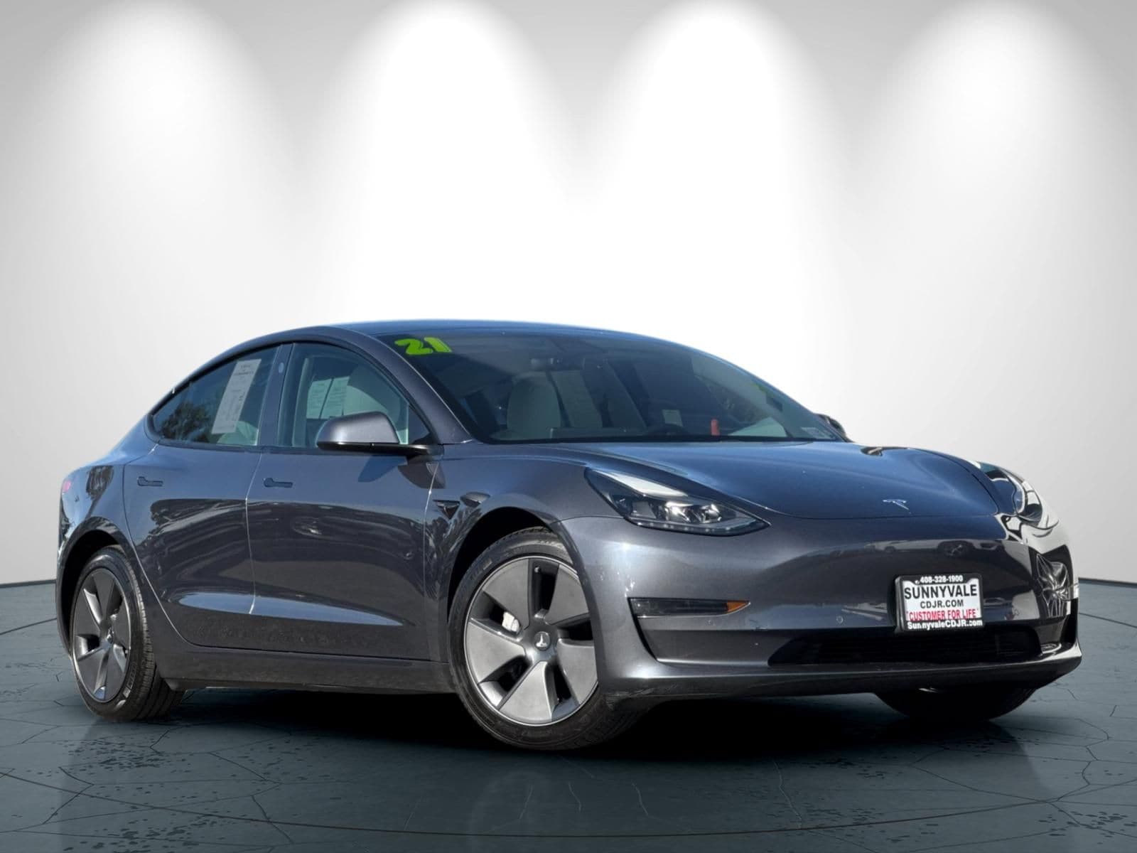Used 2021 Tesla Model 3 Base with VIN 5YJ3E1EB8MF999439 for sale in Sunnyvale, CA