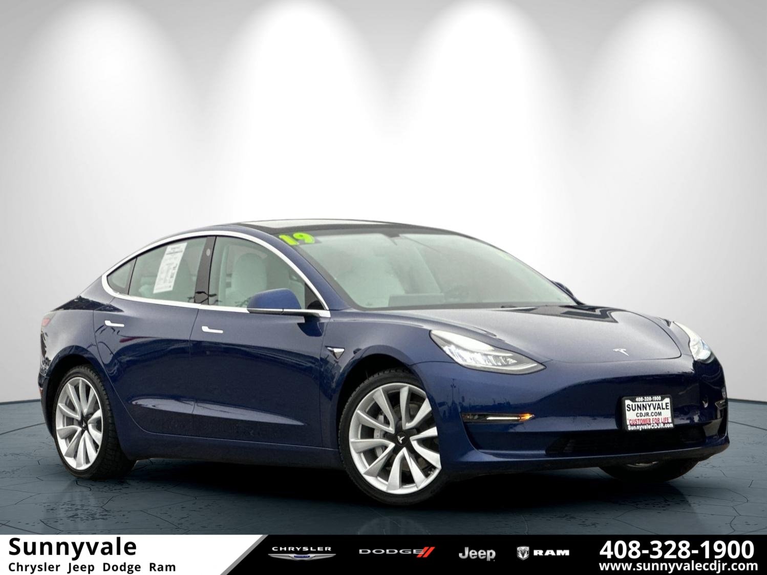 Used 2019 Tesla Model 3 Long Range with VIN 5YJ3E1EB7KF497924 for sale in Sunnyvale, CA