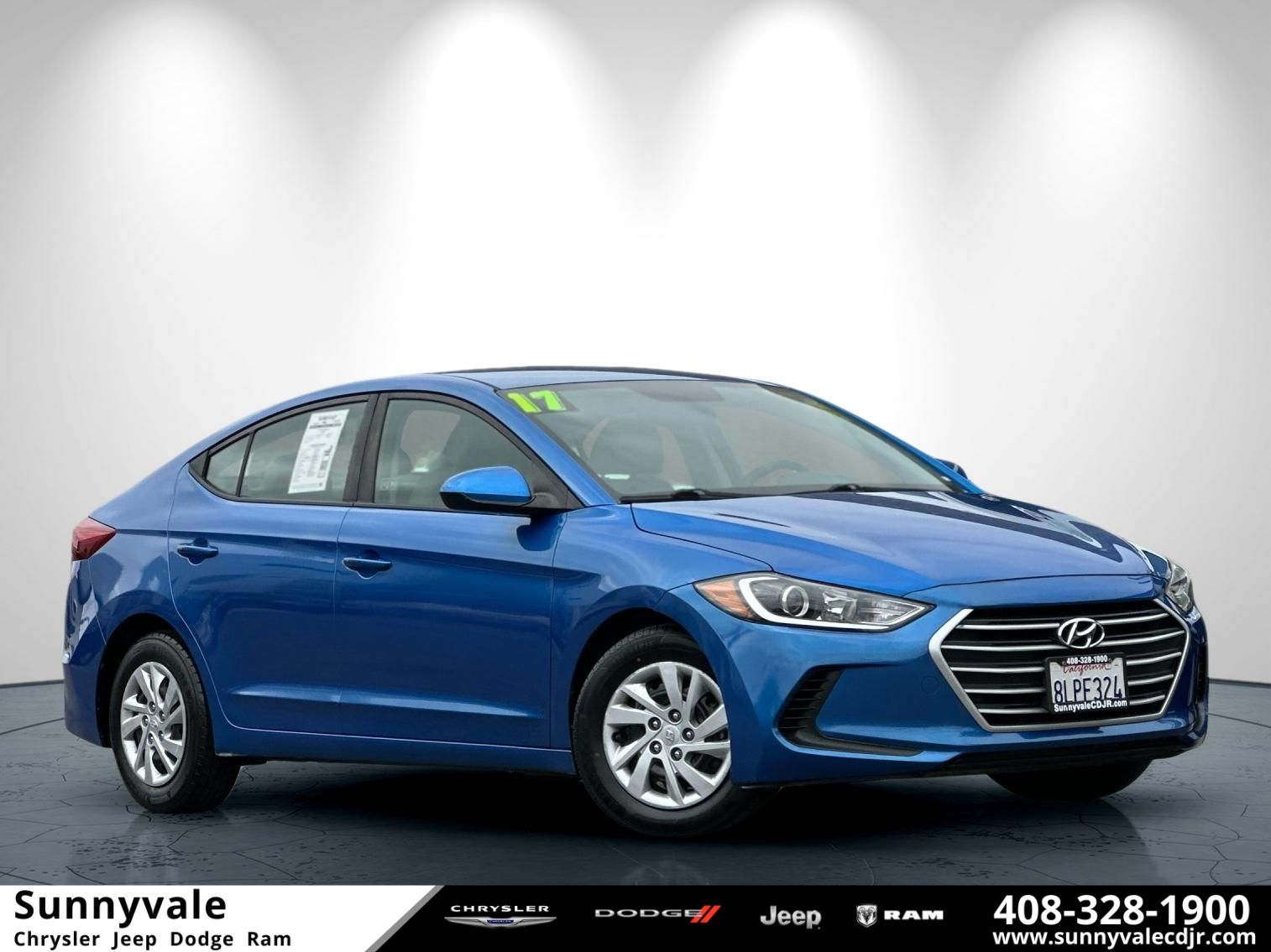 Used 2017 Hyundai Elantra SE with VIN KMHD74LF3HU135557 for sale in Sunnyvale, CA