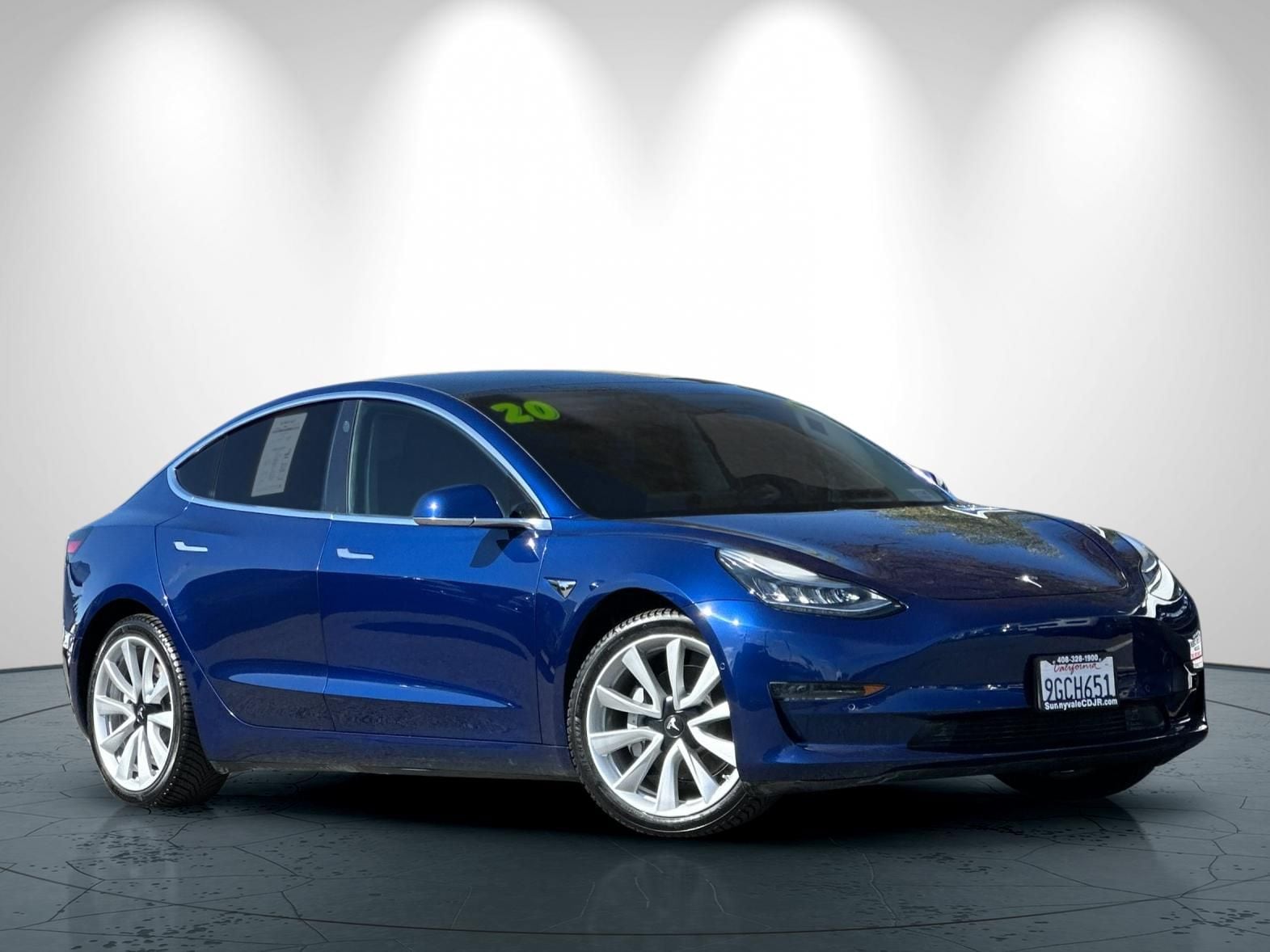 Used 2020 Tesla Model 3 Base with VIN 5YJ3E1EB3LF667116 for sale in Sunnyvale, CA