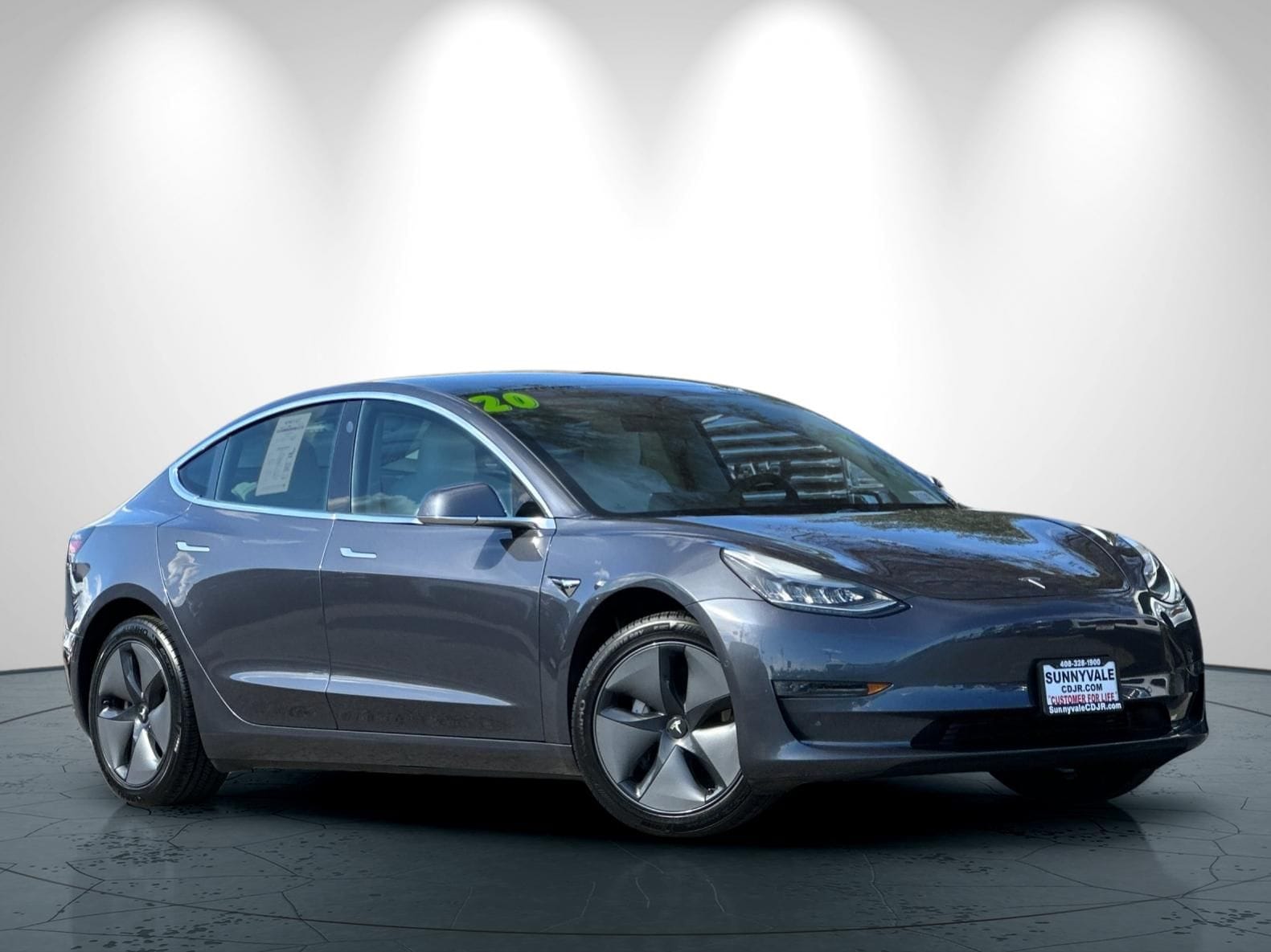 Used 2020 Tesla Model 3 Base with VIN 5YJ3E1EA1LF662150 for sale in Sunnyvale, CA