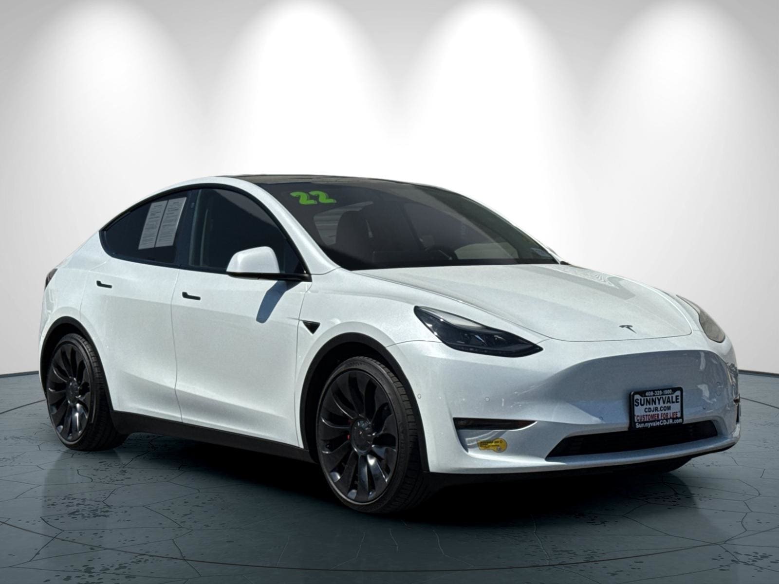 Used 2022 Tesla Model Y Performance with VIN 7SAYGDEF1NF533974 for sale in Sunnyvale, CA