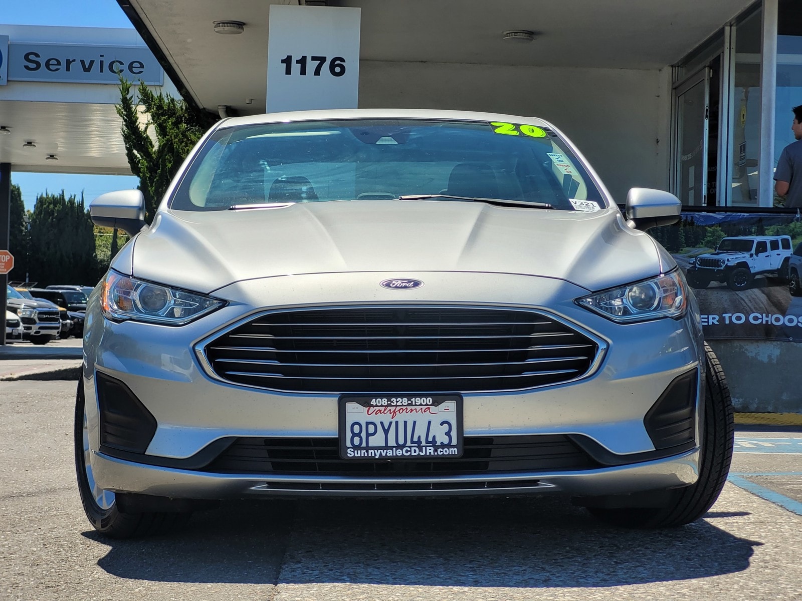 Used 2020 Ford Fusion SE with VIN 3FA6P0HD6LR199675 for sale in Sunnyvale, CA