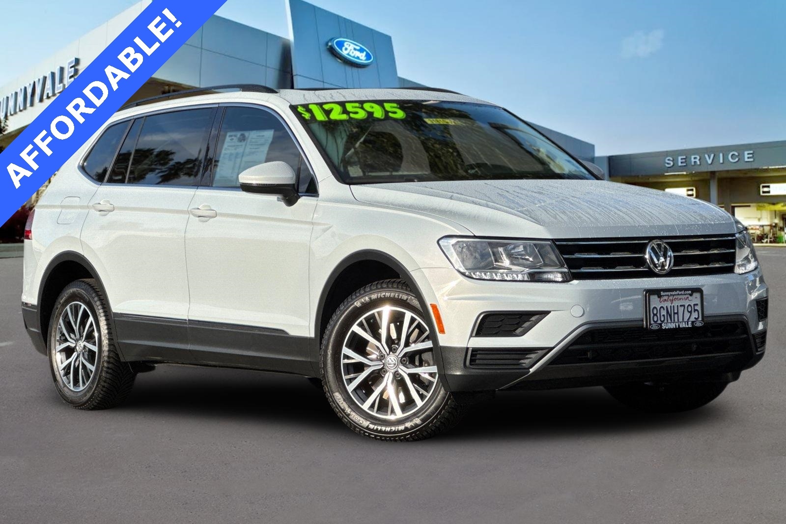 Used 2018 Volkswagen Tiguan SE with VIN 3VV3B7AX2JM193621 for sale in Sunnyvale, CA