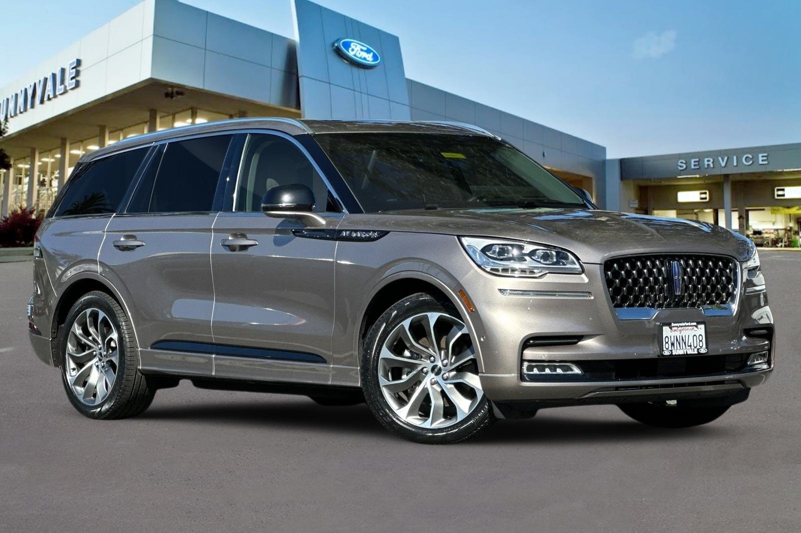 Used 2021 Lincoln Aviator Grand Touring with VIN 5LMYJ8XY5MNL01312 for sale in Sunnyvale, CA