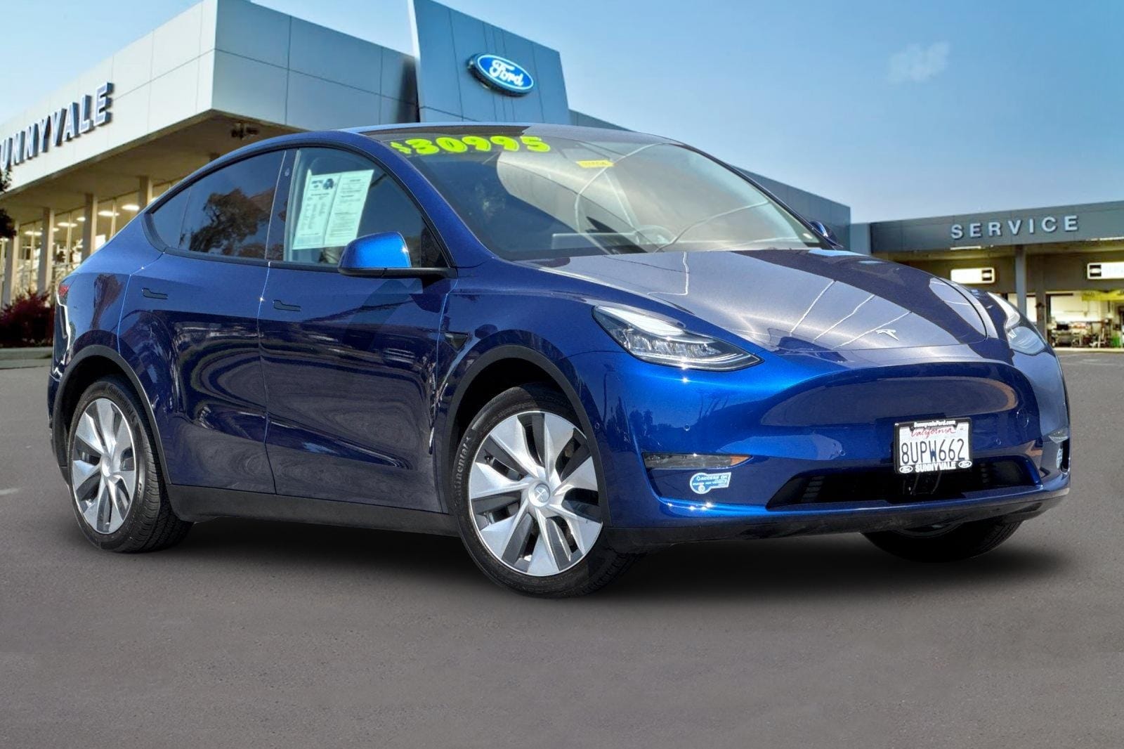 Used 2021 Tesla Model Y Long Range with VIN 5YJYGDEE2MF087465 for sale in Sunnyvale, CA