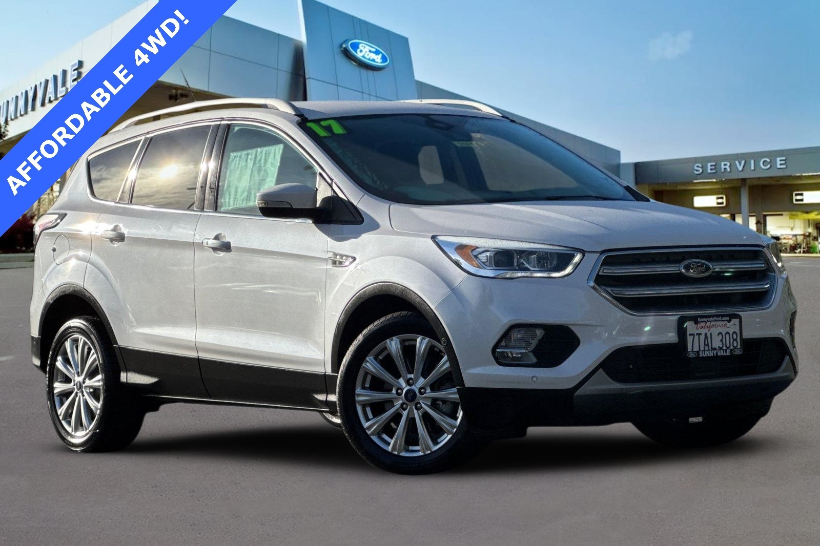 Used 2017 Ford Escape Titanium with VIN 1FMCU9J92HUA39319 for sale in Sunnyvale, CA