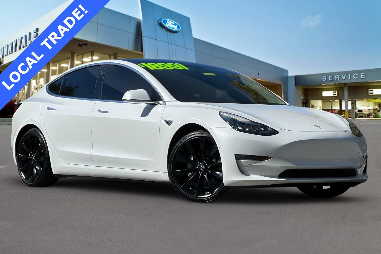 Used 2019 Tesla Model 3 Long Range with VIN 5YJ3E1EB4KF390121 for sale in Sunnyvale, CA