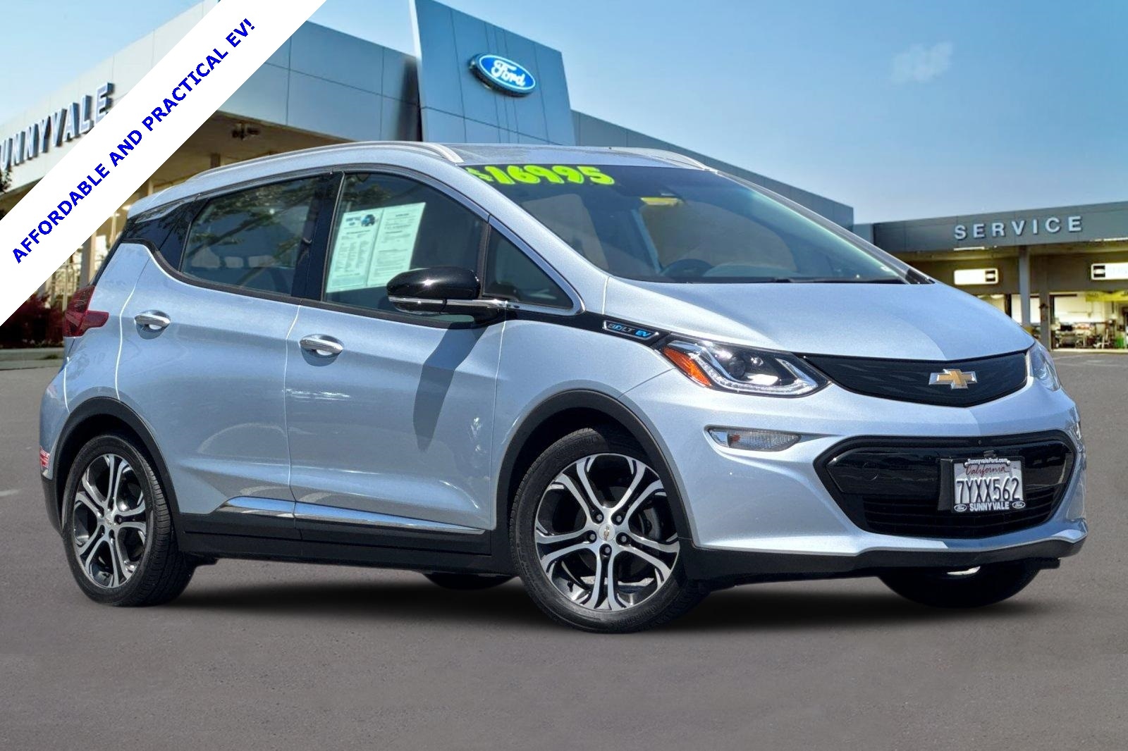 Used 2017 Chevrolet Bolt EV Premier with VIN 1G1FX6S00H4169437 for sale in Sunnyvale, CA