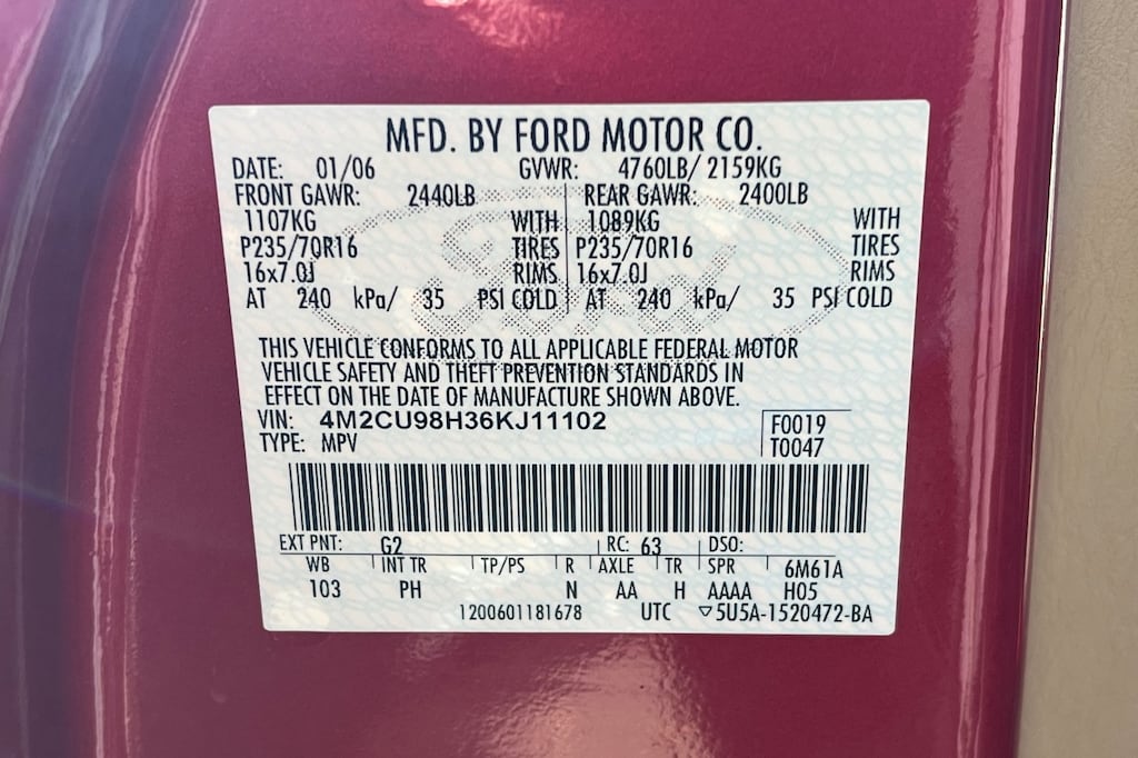 Used 2006 Mercury Mariner Hybrid SUV