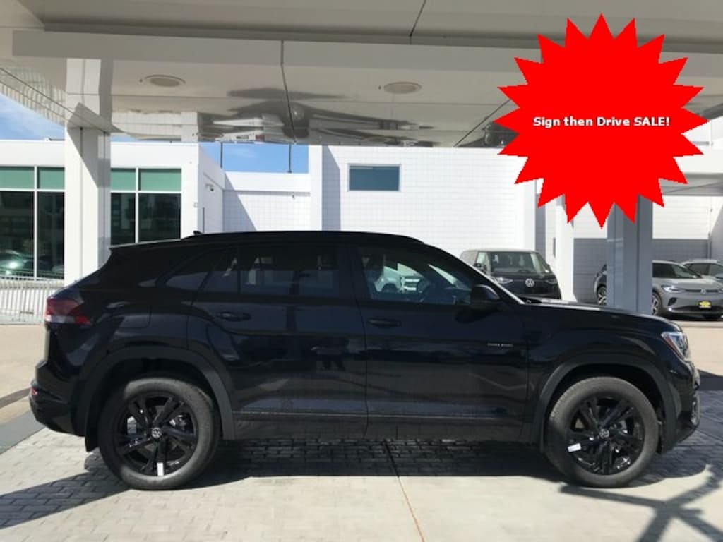 New 2025 Volkswagen Atlas Cross Sport 2.0T SEL R-Line Black SUV