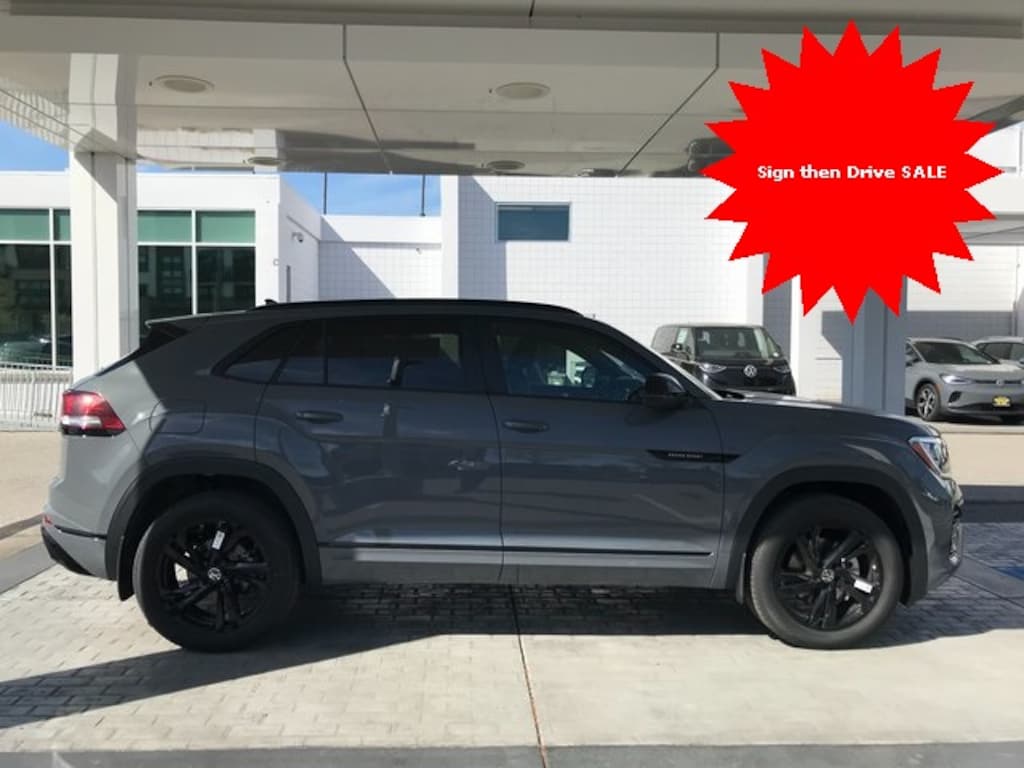 New 2025 Volkswagen Atlas Cross Sport 2.0T SEL R-Line Black SUV