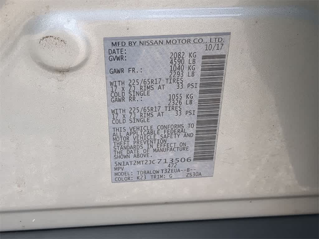 2018 Nissan Rogue SV 36
