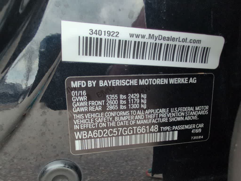 Thumbnail: 2016 BMW 6 Series - 38