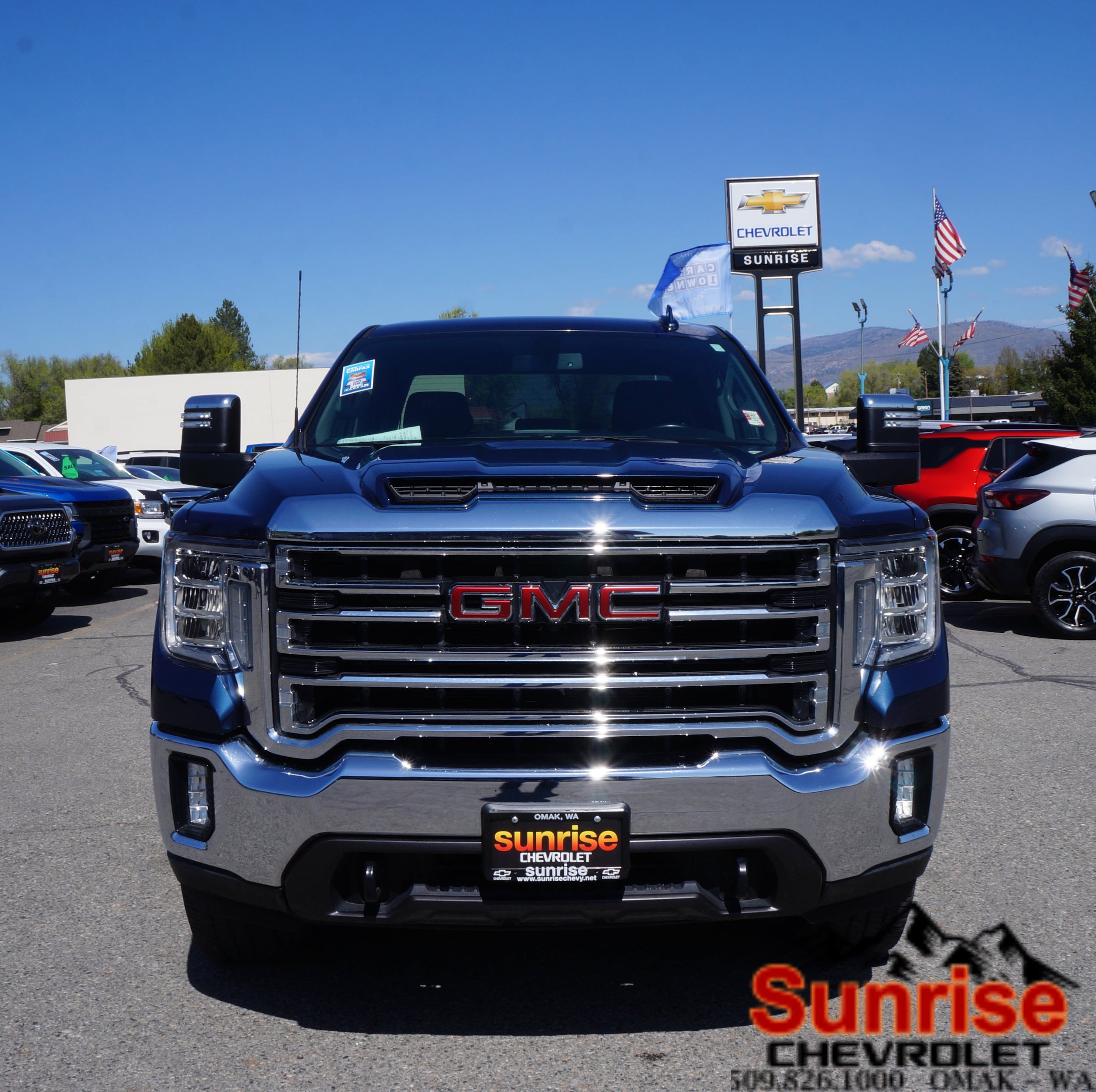Used 2020 GMC Sierra 3500HD SLT with VIN 1GT49UEY3LF177897 for sale in Omak, WA