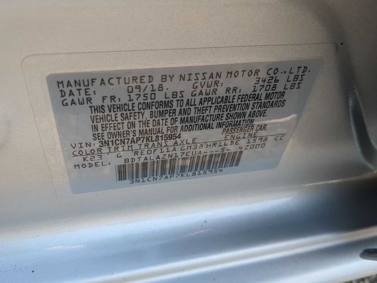 Thumbnail: 2019 Nissan Versa - 30