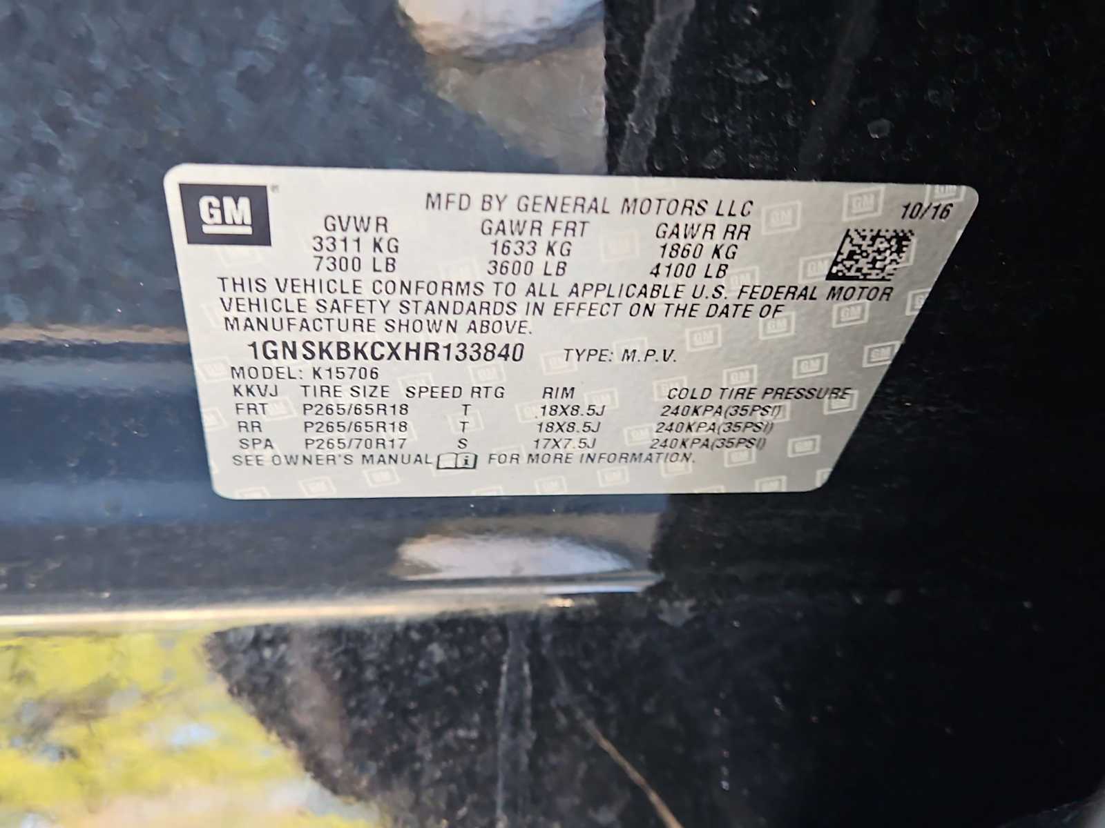 Thumbnail: 2017 Chevrolet Tahoe - 35