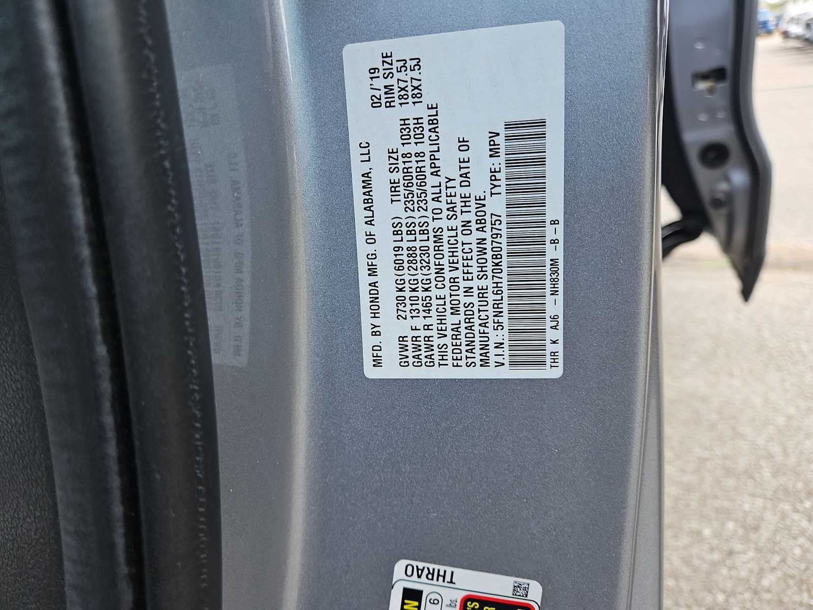 Thumbnail: 2019 Honda Odyssey - 37