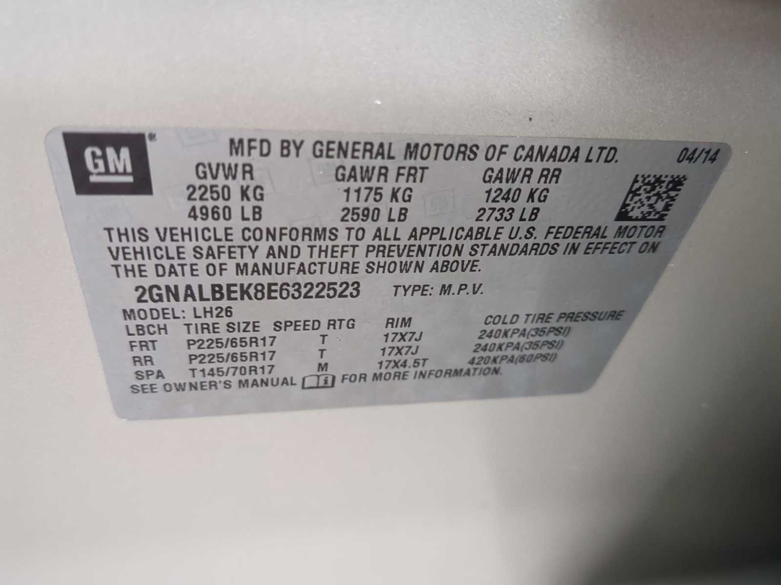 Thumbnail: 2014 Chevrolet Equinox - 30