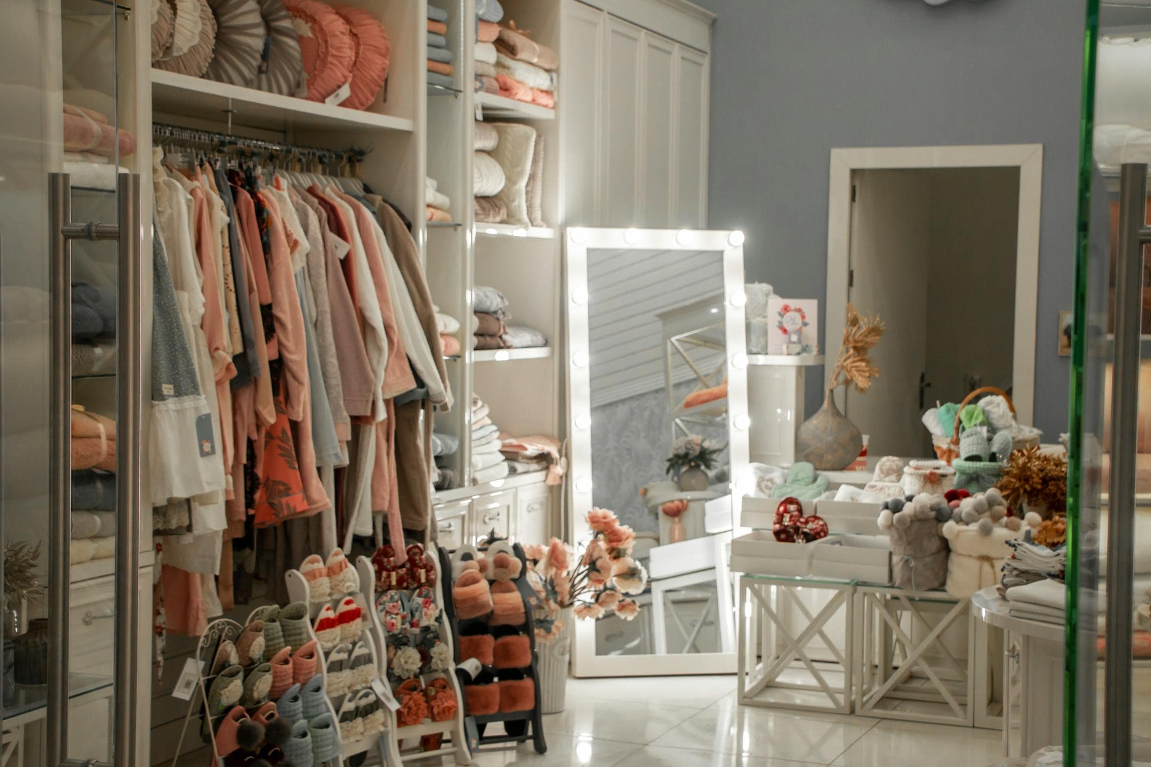 Inside of a local boutique