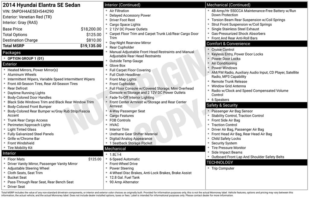 2014 Hyundai Elantra SE